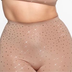 SKIMS Swarovski Jelly Sheer pant in Sienna size Medium. New with Tags!